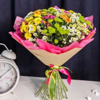 Buchet din crizanteme în hârtie