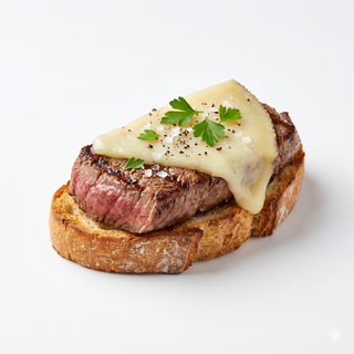 Montadito de Filete Y Queso Manchego