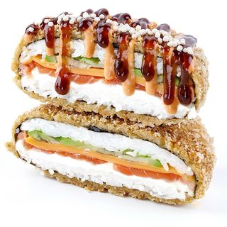 Суші-бургер з лососем 390г.