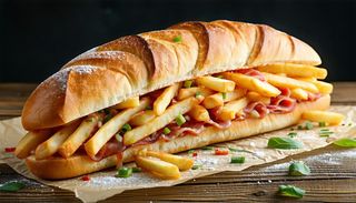 Panino patatine fritte