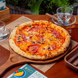 Пицца с индейкой и грибами (30 см.)