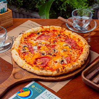 Пицца с индейкой и грибами (30 см.)