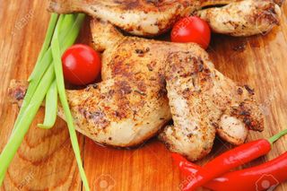 Pollo Brasa con guarnición 