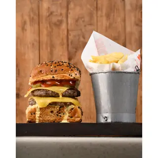 Double Cheese Square Burger Meal