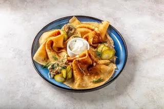 БЛИНЫ С РВАНЫМ МЯСОМ