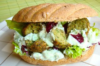 Veggie lover falafel panino