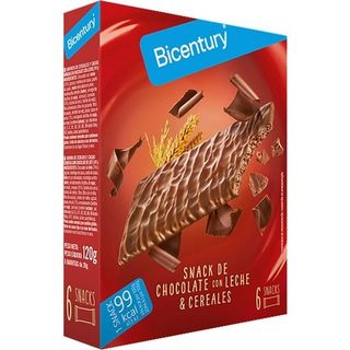 Bicentury Barritas Chocolate Con Leche Sarialis Caja 6 Uds 20 Grs