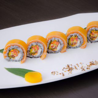 Uramaki salmone e mango - 8 pezzi
