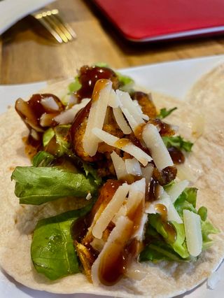 Taco de pollo barbacoa