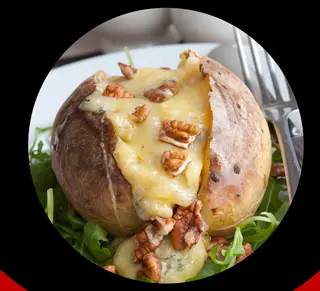 Papa Rellena Con Pollo Y Queso