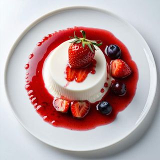Panna cotta con topping