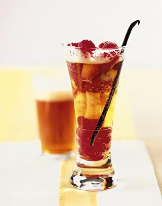 Panache Orange Avec Une Boule De Glace