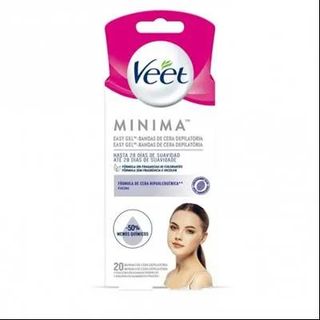 Bandas Cera Depilatorias Facial Hipoalergénicas Veet 20 Uds.
