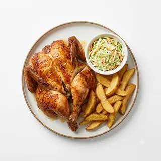 Pollo Entero Asado Con Patatas