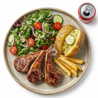 Menú chuletas de cordero 4 uds.