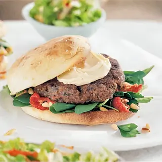 Libanaise Beef Burger avec Frites