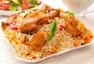Arroz con pollo (baryani)