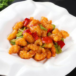 77. Gambas Thai Con Salsa Agripicante