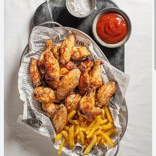 Menú De Alitas De Pollo