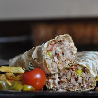 შაურმა ქათმის ხორცით საშუალო