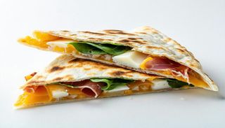 Piadina con culatello, squacquerone e rucola