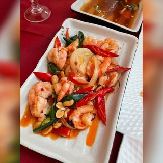 Gamberetti in salsa piccante