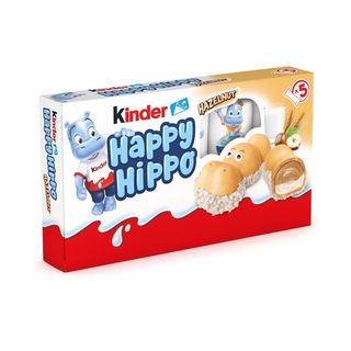 Kinder Happy Hippo Galletas Rellenas de Crema de Avellanas 5u 104g