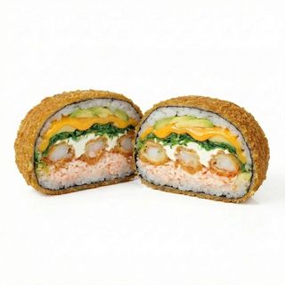 Sushi-Burger z krewetkami w tempurze