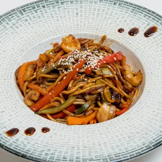 Wok s kozicama