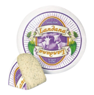 Ser żółty kozi Landana z dzikim czosnkiem 100g