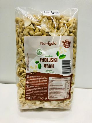 Lomljeni Indijski Oraščići 750g Nutrigold
