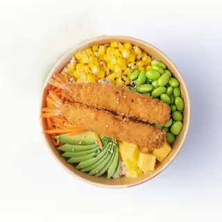 Poke tempura langostino