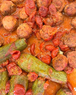 Polpette e zucchine Romagna Mia 
