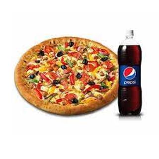 OFERTA Pizza Capriciosa 28 cm + 1 doza Pepsi + 1 sos dulce