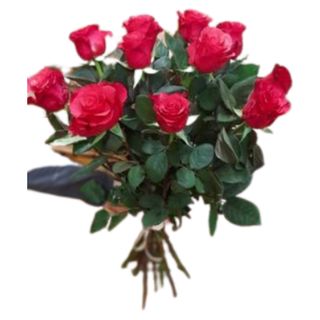 Bukiet z 11 różowych róż