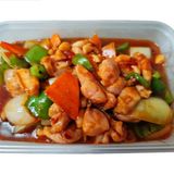 pollo con salsa picante