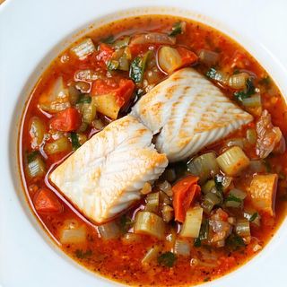 Filetto di pesce in guazzetto