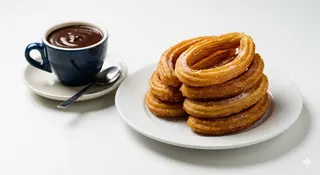 Combo 4 Raciones De Churros De Rueda Y Chocolates 4 Uds.