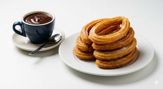 Combo 4 Raciones De Churros De Rueda Y Chocolates 4 Uds.