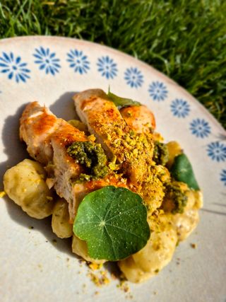 Njoke sa piletinom i pestom