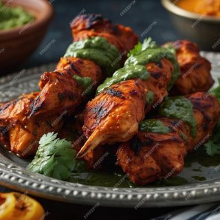 Menù chicken tikka strips