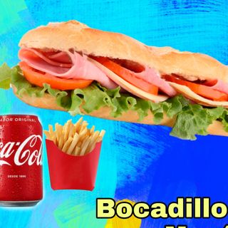 Menú bocadillo vegetal