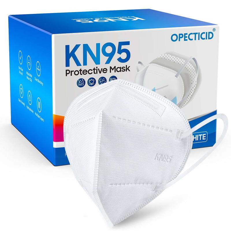 Kf94 Masks 4 Layers White 25s-naxp