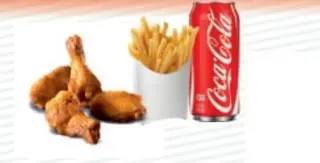Menú Alitas (5 Uds.)