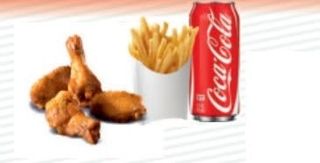 Menú Alitas (5 Uds.)