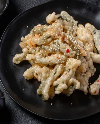 Фасоль жареная  (200гр)