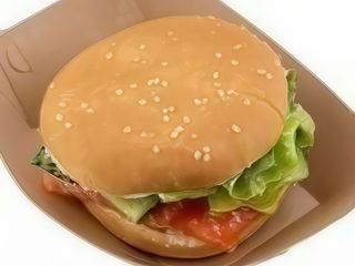 Бургер фреш з лососем