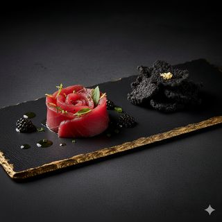 Carpaccio di tonno marinato