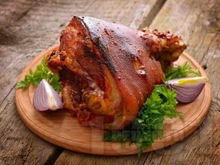 Телешки джолан с гъби и чесън на сач (550г)