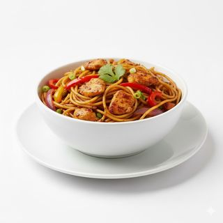 Tallarin salteado de pollo